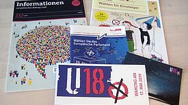 Materialen zur U18-Jugendwahl. Bild: Dominique Hensel
