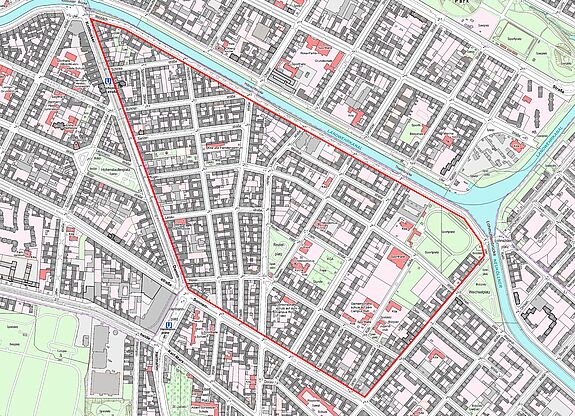Übersichtskarte Reuterplatz © Senatsverwaltung für Stadtentwicklung und Wohnen