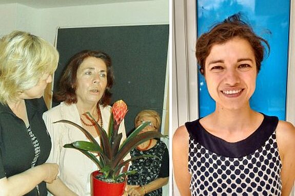 Natalija Jaeger (l.) bei ihrem Abschied, Victoria Loprieno (r.) ist ihre Nachfolgerin Bilder: QM Marzahn-NordWest 