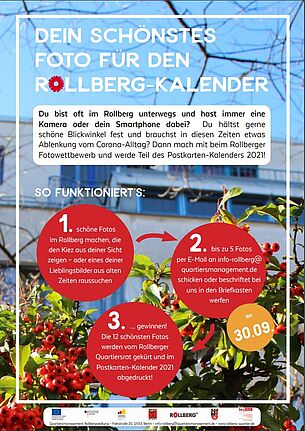 Flyer zum Fotowettbewerb im Rollberg-Quartier. Bild: QM Rollberg
