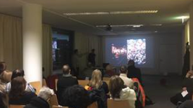 Die Delegation aus dem britischen Manchester zu Gast auf der Märzsitzung des Kiezgremiums im Flughafenkiez. Bild: QM Flughafenstraße