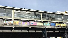 Die acht Bilder und acht Wunschvorstellungen, wie Kinder das Kottbusser Tor sehen. Foto: Zentrum Kreuzberg/Oranienstraße