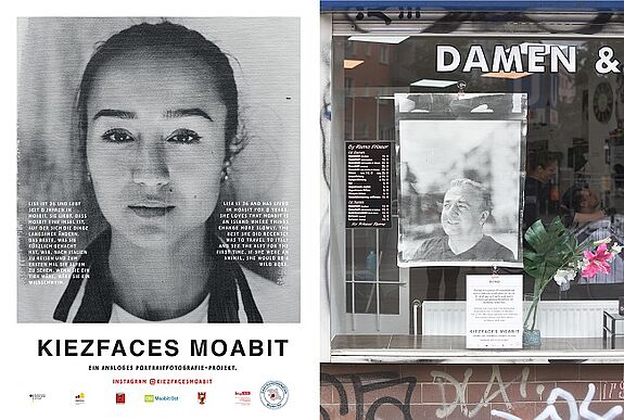 Die Ausstellung “Kiezfaces” zeigt Bewohnerinnen und Bewohner aus der Nachbarschaft. (Foto: Jason McGlade)