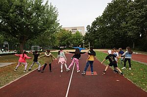 Juniorcoach-Ausbildung mit dem Bewegungscoach in Heerstraße Nord (Bild: Sportkinder Berlin e.V.)