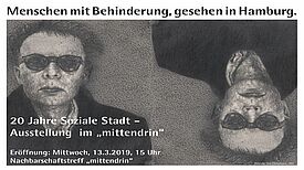 Das Plakat zur Ausstellung, mit einem Motiv des Künstlers Jens Zimmermann. 