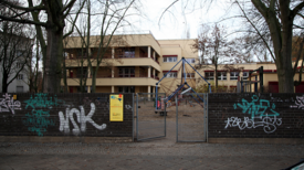 Das Kita-Gebäude in der Gottschedstraße 28. Foto: Johannes Hayner