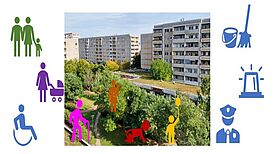 Das Kosmosviertel in Altglienicke möchte noch sauberer und sicherer werden. (Bild: Madline Schönbrunn)