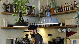 Das Café Roamers verbindet kalifornisches Hippie-Ambiente mit selbstgemachtem Frühstück. Bild: Birgit Leiß