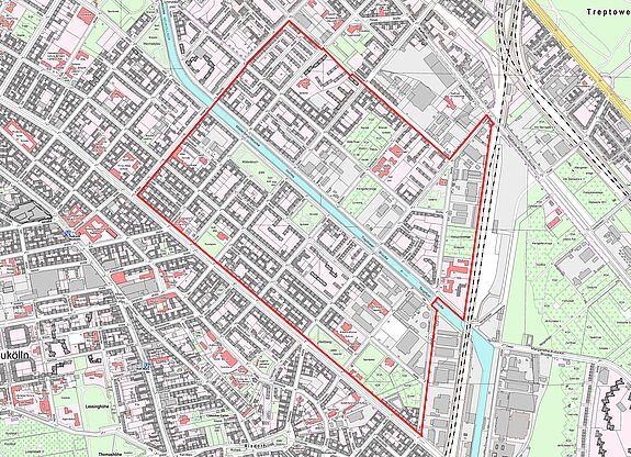 Übersichtskarte Harzer Straße © Senatsverwaltung für Stadtentwicklung, Bauen und Wohnen 