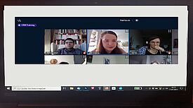 Mitmachen und Engagement geht auch digital. In einem Online-Workshop von Kiez(t)raum lernten die Teilnehmenden, wie Bürgerinnen- und Bürgerbeteiligung online funktioniert. (Screenshot: QM Pankstraße)