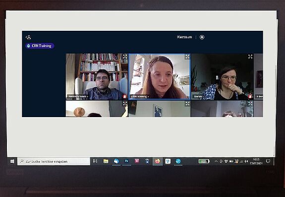 Mitmachen und Engagement geht auch digital. In einem Online-Workshop von Kiez(t)raum lernten die Teilnehmenden, wie Bürgerinnen- und Bürgerbeteiligung online funktioniert. (Screenshot: QM Pankstraße)