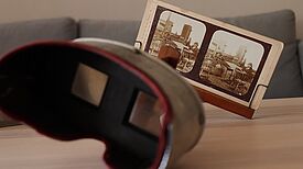 Mit dem Stereoskop ein Blick zurück auf alte Vergnügungen. Foto: Andrei Schnell