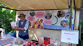 Einrichtungen aus der Nachbarschaft betrieben kleine Markstände und sorgten für das leibliche Wohl. (Bild: QM Gropiusstadt Nord)