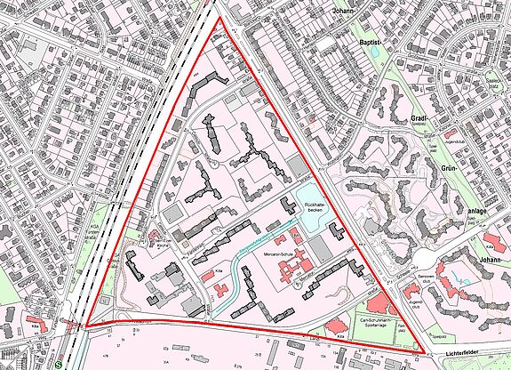 Übersichtskarte Thermometersiedlung © Senatsverwaltung für Stadtentwicklung, Bauen und Wohnen