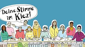Im Herbst 2023 werden in den Quartieren die neuen Mitgliederinnen und Mitglieder des Quartiersrats und der Aktionsfondsjury gewählt. (Bild: QM Harzer Straße)