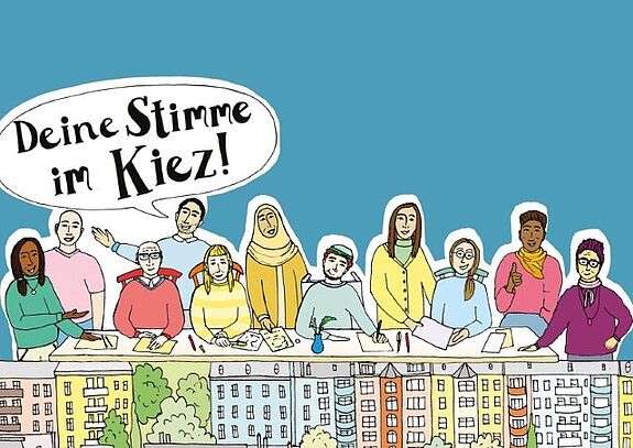 Im Herbst 2023 werden in den Quartieren die neuen Mitgliederinnen und Mitglieder des Quartiersrats und der Aktionsfondsjury gewählt. (Bild: QM Harzer Straße)