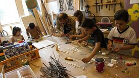 Jung und Alt waren mit Eifer bei der Sache. Bild: TeamFox