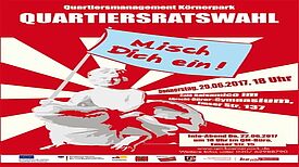 Quartiersratswahl im Körnerkiez. Bild: QM Körnerpark