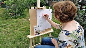 Die Welt der Malerei eröffnet jedem die Möglichkeit, Freude zu finden und Fertigkeiten zu entwickeln. (Bild: Anka Stahl)