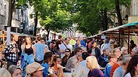 Im Jahr 2023 erhielten neun Initiativen im Flughafenkiez Unterstützung aus dem Aktionsfonds, darunter auch Gemeinschaftsfeste. (Bild: Birgit Leiß)