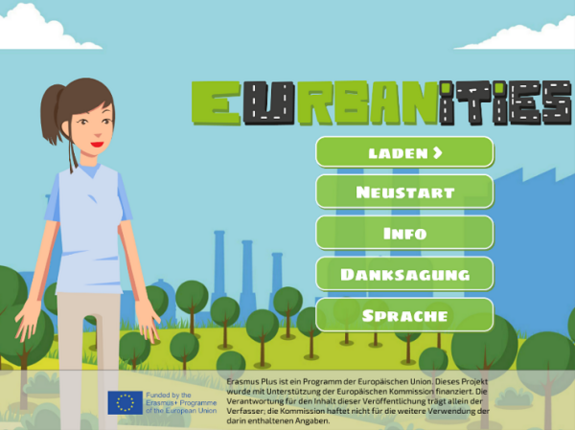 Mit dem Computerspiel „EURBANITIES“ lernt man eigene Klimaaktionen zu planen. Der Workshop „ Ich will was machen“ am 28. Januar 2020 zeigt, wie das genau geht. Bild: EURBANITIES 