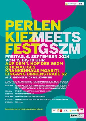 Plakat Perlenkiezfest 2024 © SmArt GbR