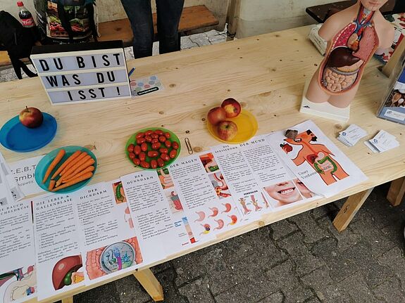 Mit verschiedenen Formaten wird den Anwohnenden Wissen zum Thema Ernährung vermittelt.  (Bild: Nathalia Behrendt)