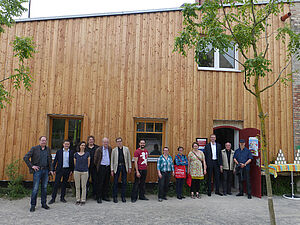 Die neue Selbsthilfewerkstatt in der Lehrter Straße am Tag ihrer Einweihung. Foto: Dagmar Buchholz
