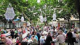 Die Menschen in den Kiezen sollen von der Sanierung sozialer Infrastrukturen profitieren Bild: QM Helle Promenade