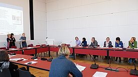 Teilnehmerinnen und Teilnehmer der Werkstatt „Theoretisch, praktisch, gut – zur Stärkung der Gesundheitsförderung im Quartier“  Bild: Clearingstelle Gesundheit für Quartiere der Sozialen Stadt