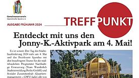 In der neuen Ausgabe der Stadtteilzeitung „Treffpunkt“ erfahren Interessierte Neues aus dem QM-Gebiet Heerstraße Nord. (Bild: Heerstraße Nord)