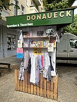 Donaueck: Infosäule für den Kiez (Bild: QM Donaustraße-Nord