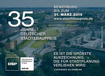 Flyer Deutscher Städtebaupreis 2016