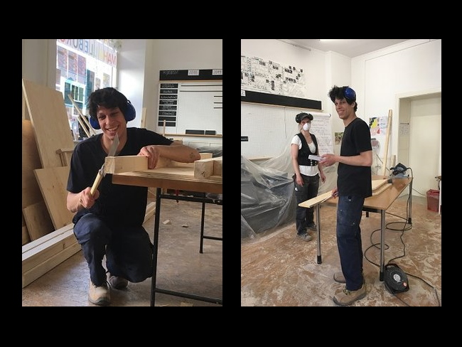 Der Bau des „DonauEcks“. Bild: Simon Alvarez