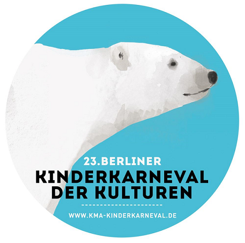 Der Eisbär ist das Motto des 23. Kinderkarneval der Kulturen. Bild: Kreuzberger Musikalische Aktion e.V.