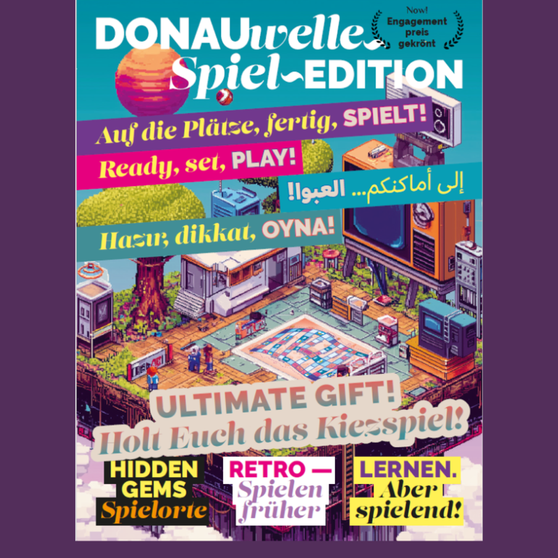 Das Donauwelle-Kiezmagazin präsentiert die Spiele-Ausgabe im QM-Gebiet Donaustraße-Nord.
