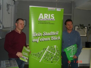 Vorstellung des Projekt ARiS im Jugend- und Freizeithaus: Andreas Wächter und Jörg Lampe Bild: QM Marzahn NordWest