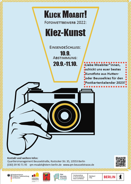 Der Fotowettbewerb des QMs Beusselstraße steht unter dem Motto „Klick Moabit! Kiez-Kunst“. (Bild: QM Beusselstraße)