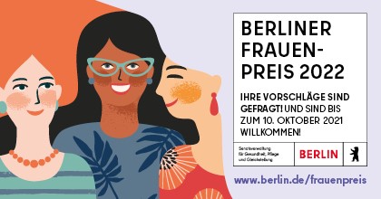 Der Berliner Frauenpreis sucht Frauen, die sich für Gleichstellung der Geschlechter engagieren. Bild: Senatsverwaltung für Gesundheit, Pflege und Gleichstellung  