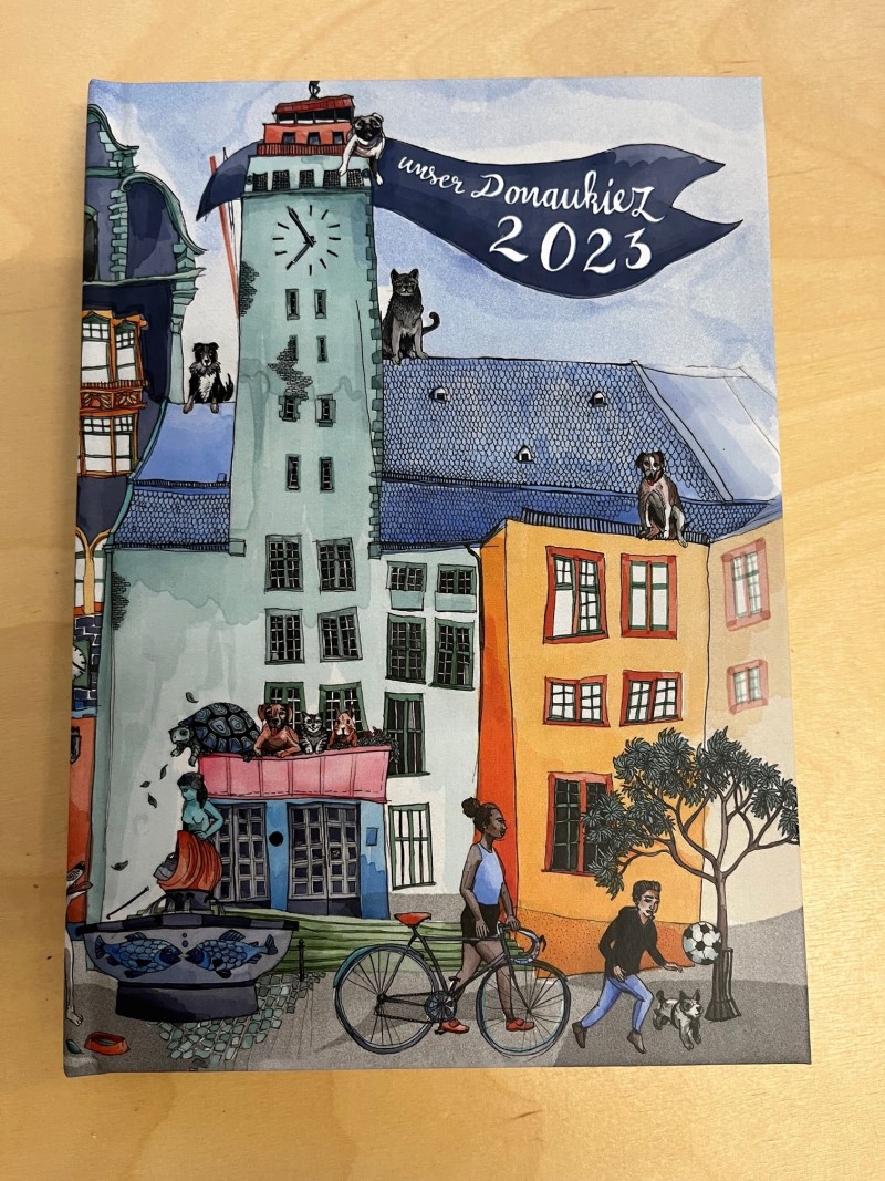 Das QM Donaustraße Nord hat ein Kalenderbuch für das Jahr 2023 veröffentlicht. (Bild: QM Donaustraße Nord)