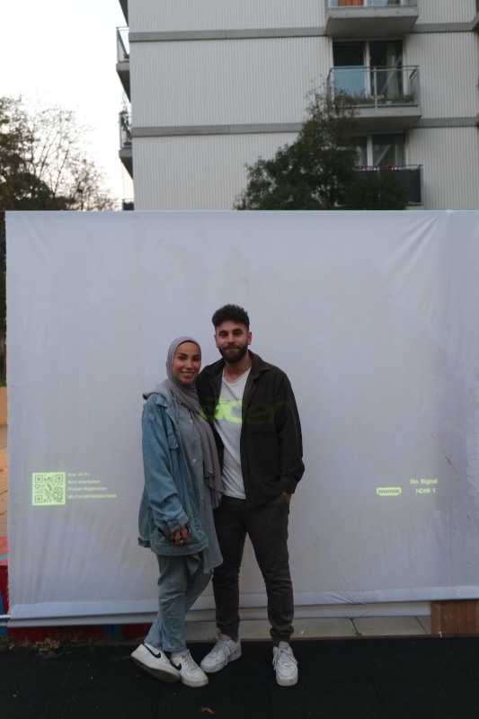 Filmemacherin Nora Barbiche und ihr Ehemann Abbas El-Jarmaki stellten den Film vor und leiteten die anschließende Diskussion. (Bild: H. Heiland)