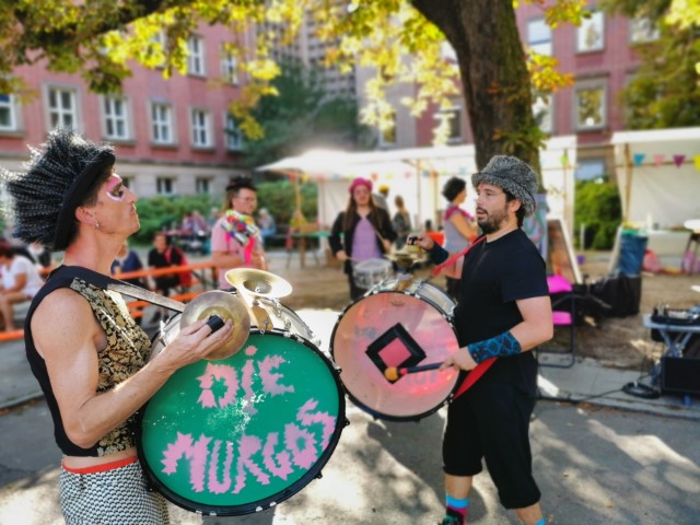 Die Murgos sorgten für ein musikalisches Highlight beim Perlenkiezfest. (Bild: QM Moabit-Ost)