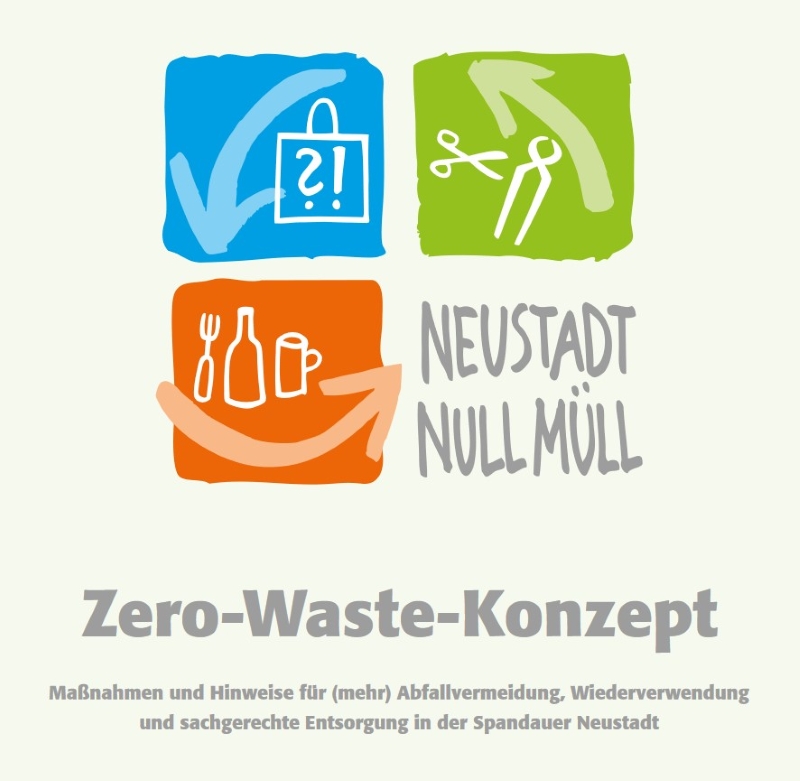 Die Broschüre des Projekts „Neustadt Null Müll“ bietet Handlungsempfehlungen für Abfallvermeidung, Wiederverwendung und sachgerechte Entsorgung im QM Spandauer Neustadt (Bild: LIFE Bildung Umwelt Chancengleichheit e. V.)