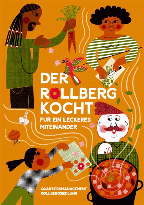 Das liebevolle Kochbuch „Der Rollberg kocht – für ein leckeres Miteinander“ bietet zahlreiche Essensinspirationen. (Bild: QM Rollbergsiedlung)
