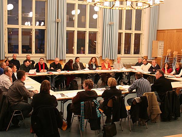Der Quartiersrat Sparrplatz bei einer Sitzung. Foto: QM Sparrplatz