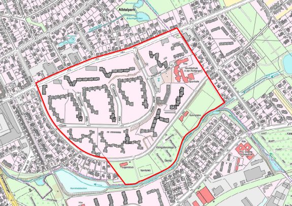 Übersichtskarte Titiseestraße © Senatsverwaltung für Stadtentwicklung, Bauen und Wohnen 