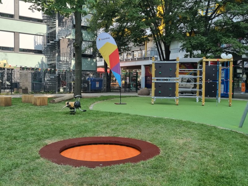 Bei der Gestaltung des Spielplatzes wurden die Wünsche der Anwohnenden berücksichtigt. (Bild: QM Zentrum Kreuzberg)