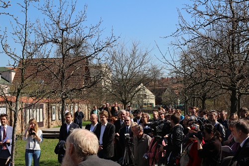 Feierliche Eröffnung der „Werkstatt des Wissens“ im Comenius-Garten. Bild: QM Richardplatz Süd
