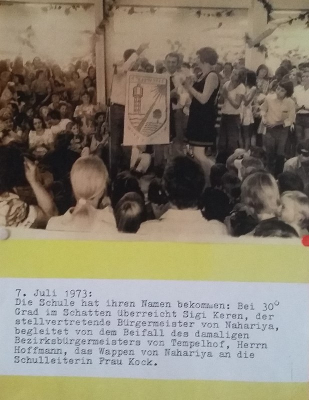 Am 7. Juli 1973 wurde die Nahariya-Schule eröffnet. (Bild: Nahariya-Schule)