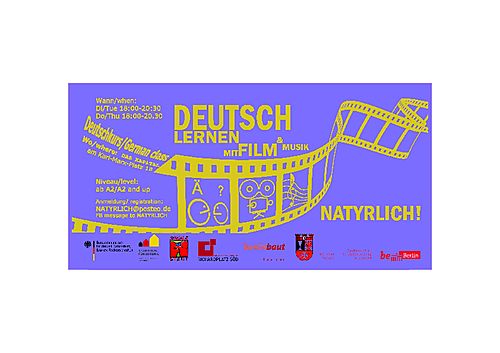 Das Plakat des Deutschkurses "Natyrlich" Fotos: QM Richardplatz Süd